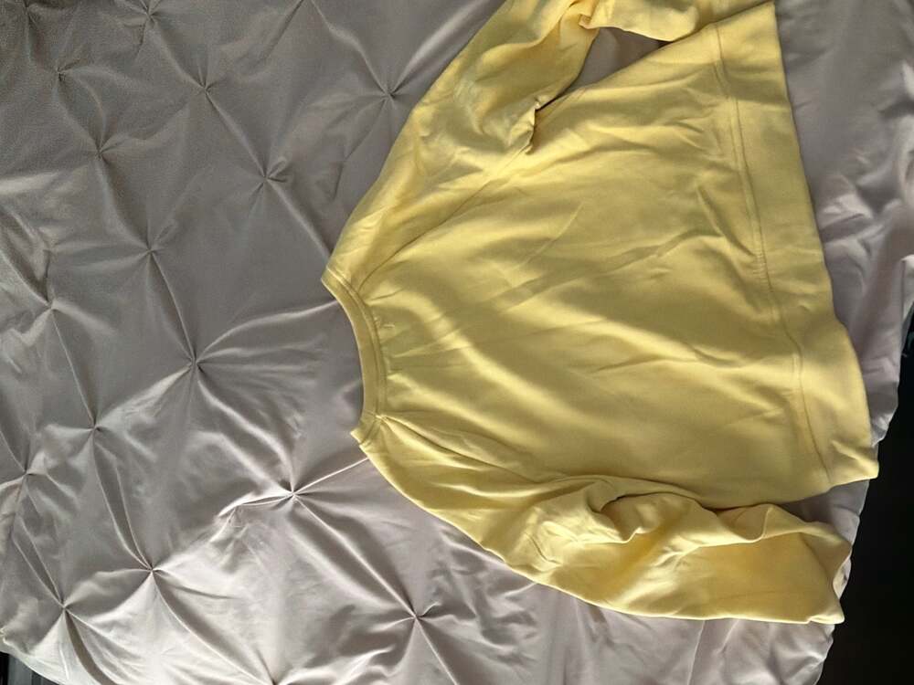 Rae Dunn Yellow Sunny Vibes Sweatshirt and Shorts Lounge Set - Picture 5 of 11